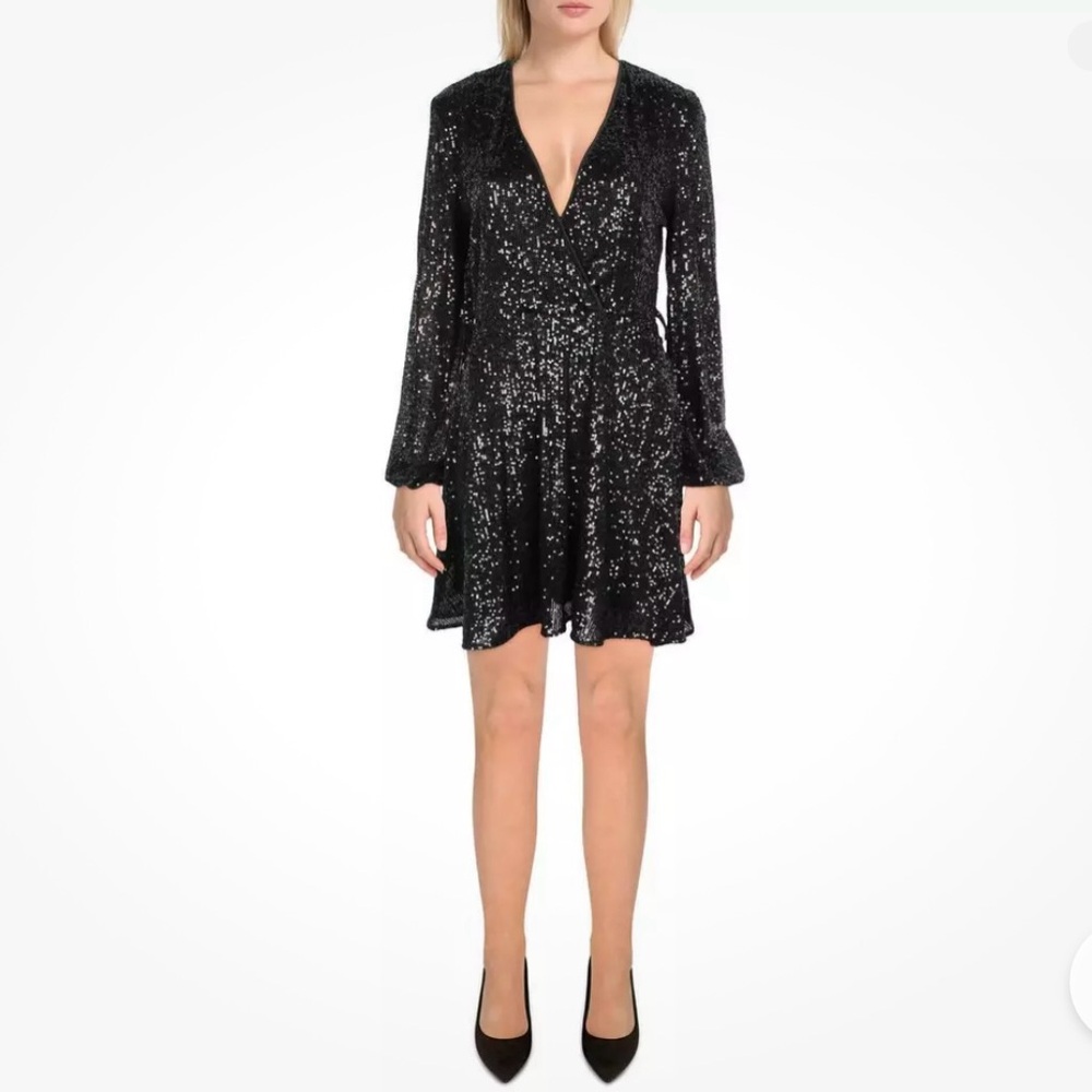NWT BARDOT dress size 4 Bellissa black sequined party cocktal‎ dress 🖤🖤